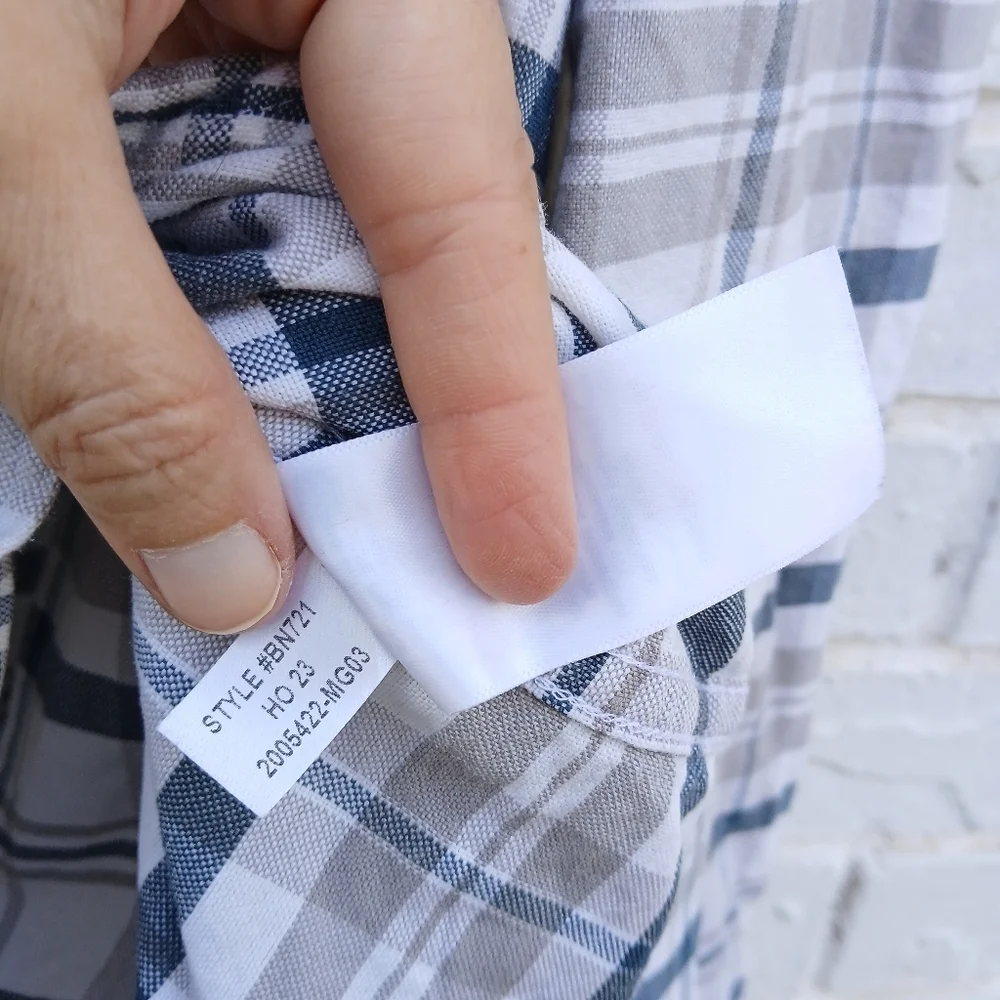 J. Crew Flex Plaid Oxford Shirt Mens XL